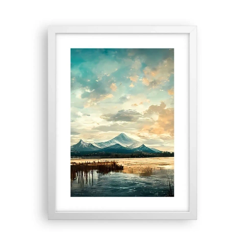 Affiche dans un cadre blanc - Poster - Sous la protection du ciel - 30x40 cm