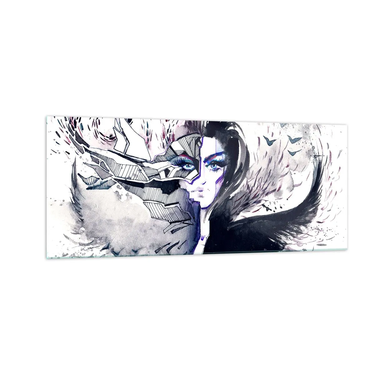 Impression sur verre - Image sur verre - Démoniaque et belle - 100x40 cm