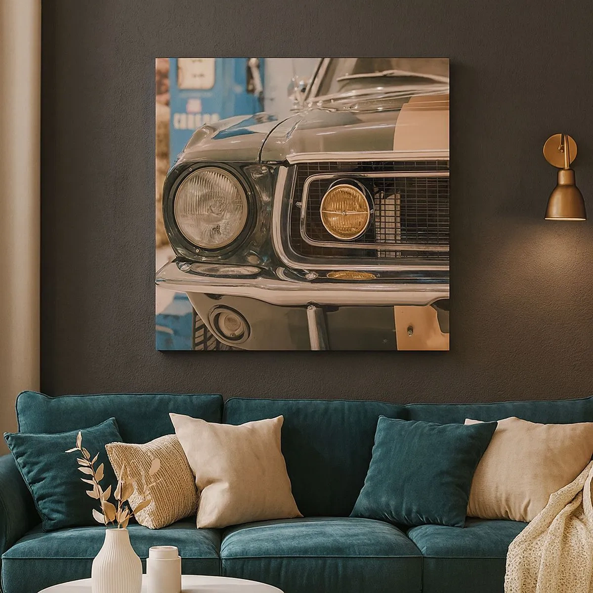 Impression sur toile - Image sur toile - Rencontre avec une légende - 30x30 cm