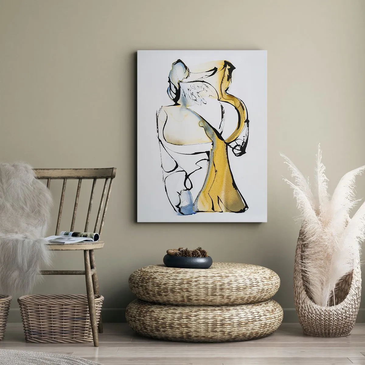 Impression sur toile - Image sur toile - Abstraction du verre - 55x100 cm