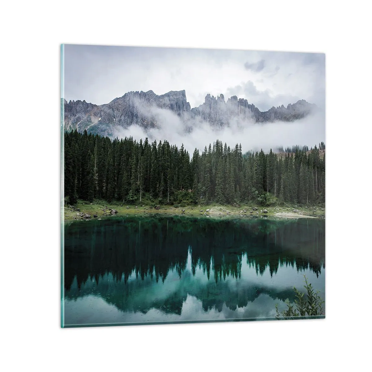 Impression sur verre - Image sur verre - Chut, chut, ne réveillons pas l'eau qui dort - 60x60 cm