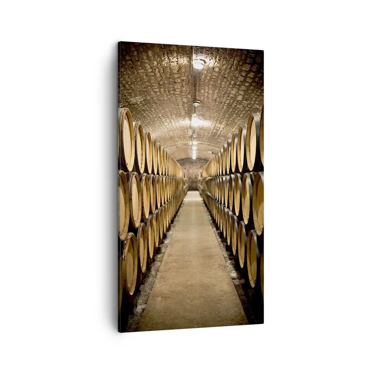 Impression sur toile - Image sur toile - Dans un sous-sol en brique - 45x80 cm