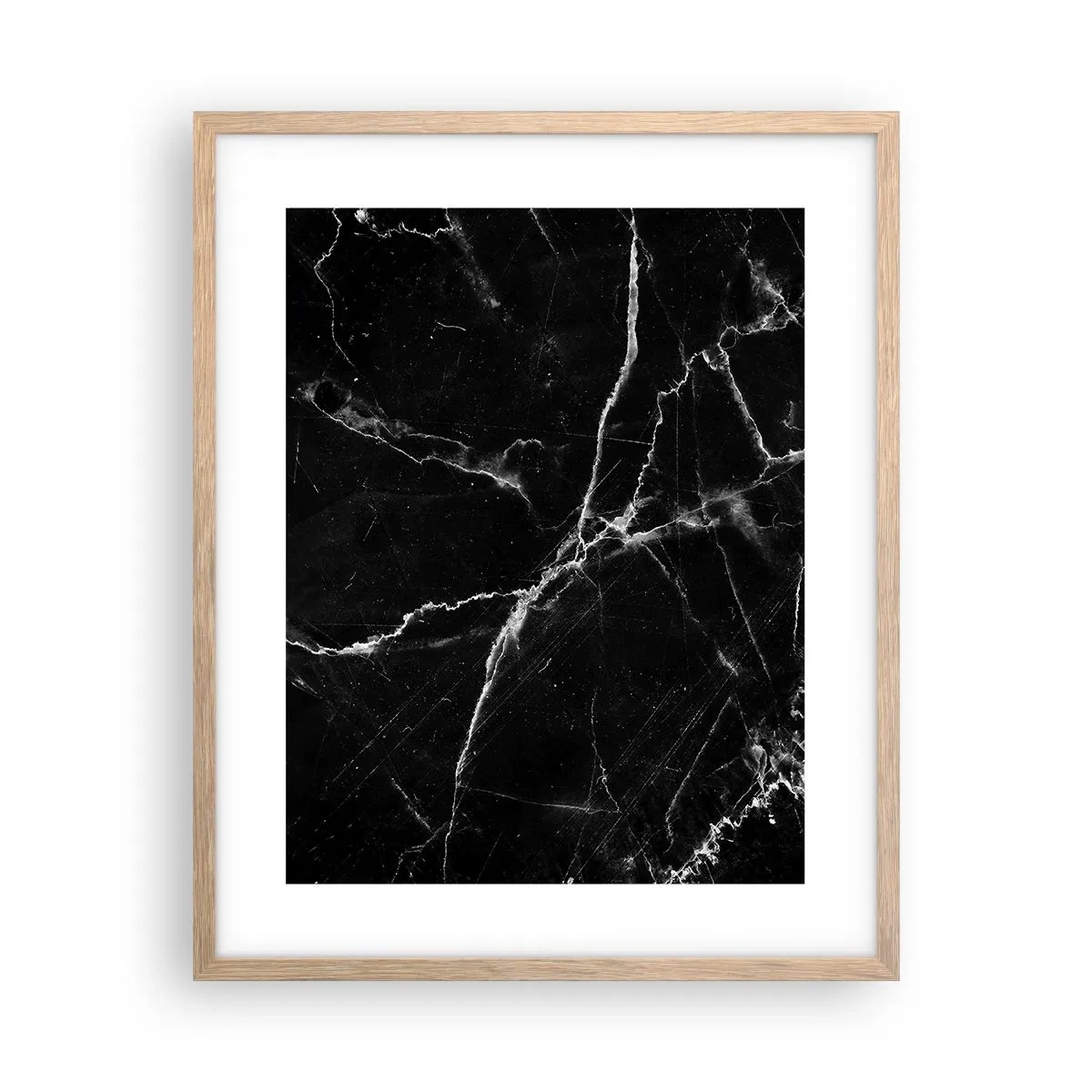 Affiche dans un chêne clair - Poster - La vie secrète de la pierre - 40x50 cm