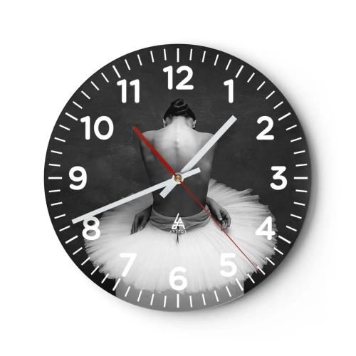 Horloge murale - Pendule murale - C'est justement en train de fleurir - 40x40 cm