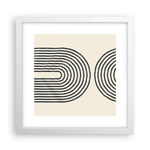 Affiche dans un cadre blanc - Poster - Dans un instant... - 30x30 cm