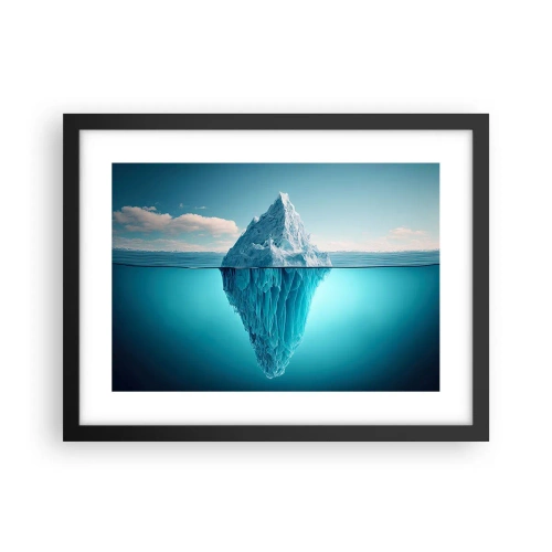 Affiche dans un cadre noir - Poster - Reine de Glace - 40x30 cm