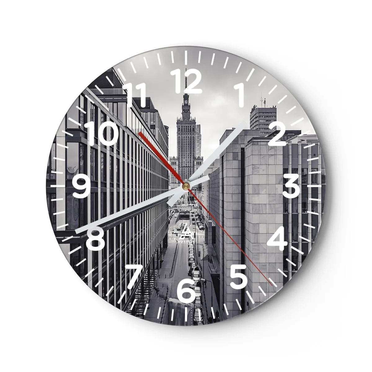 Horloge murale - Pendule murale - Vallée de Varsovie - 40x40 cm