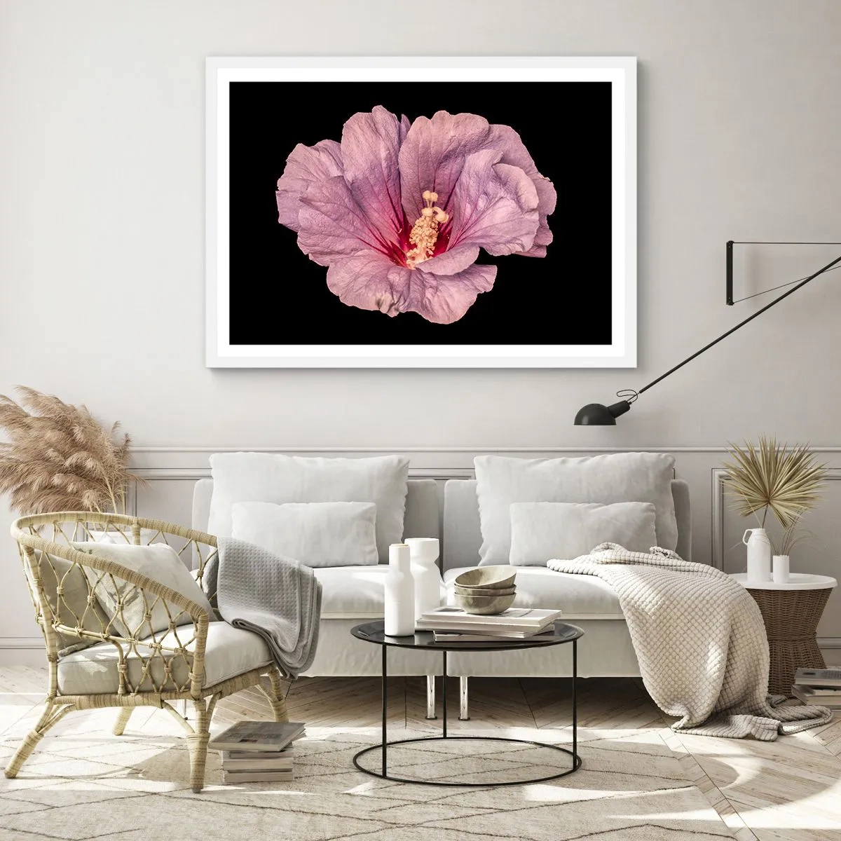 Affiche dans un cadre blanc - Poster - Directement au coeur - 91x61 cm