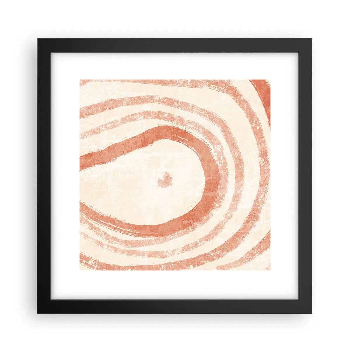 Affiche dans un cadre noir - Poster - Cercles de corail – composition - 30x30 cm