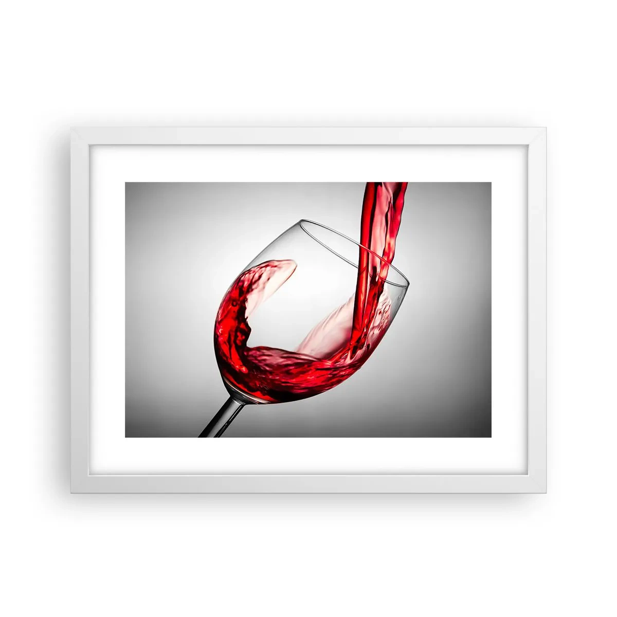Affiche dans un cadre blanc - Poster - Nuance - mouvement - son - 40x30 cm