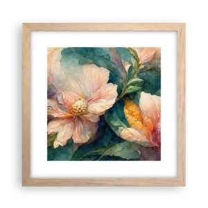 Affiche dans un chêne clair - Poster - Uniquement de la subtilité - 30x30 cm