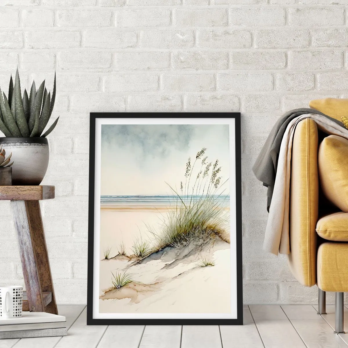 Affiche dans un cadre noir - Poster - Choyé par le vent - 61x91 cm