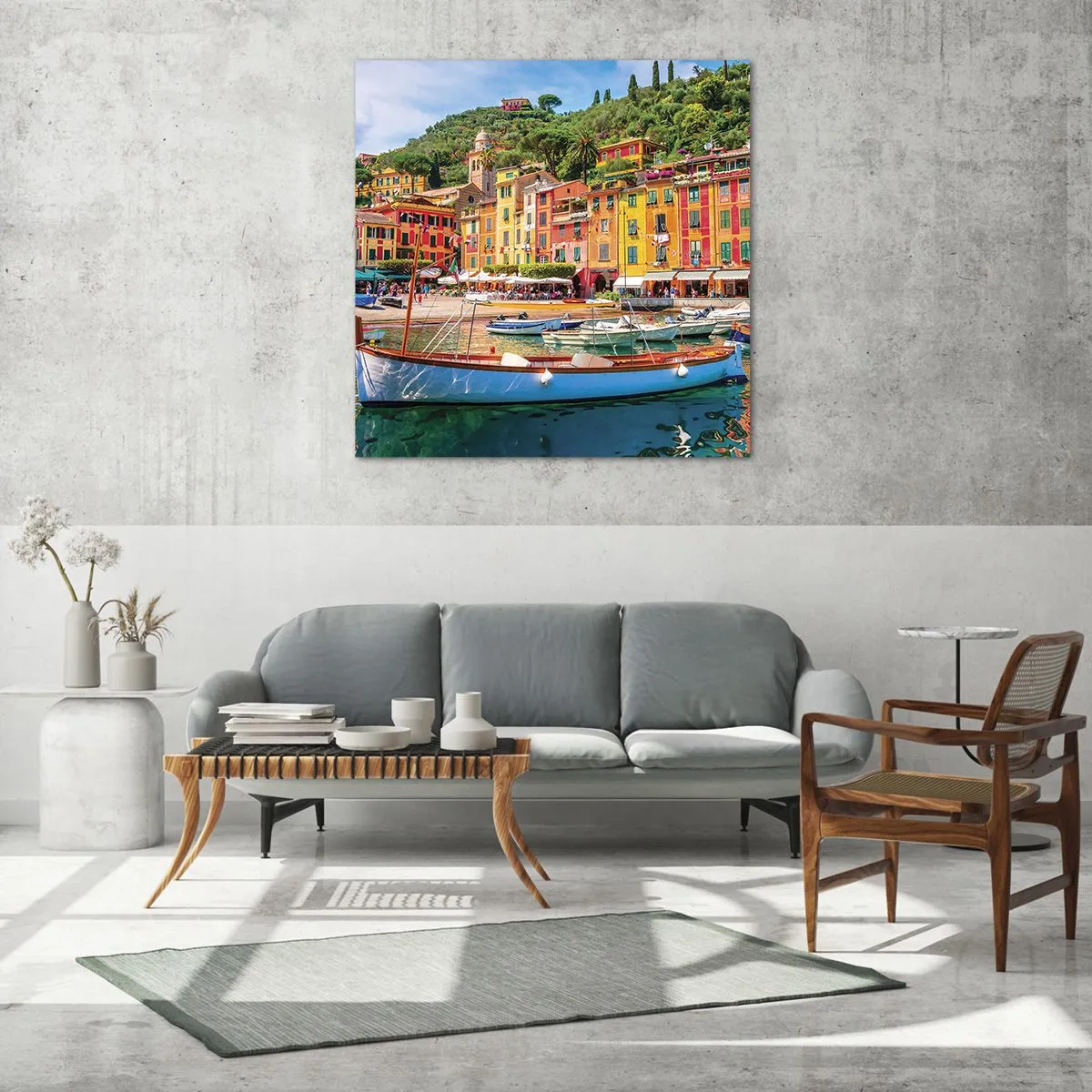 Impression sur verre - Image sur verre - Matinée italienne - 60x60 cm