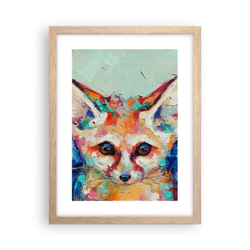 Affiche dans un chêne clair - Poster - Etes-vous prêts pour moi? - 30x40 cm