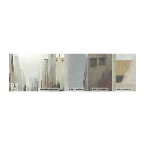 Échantillon de Papier Peint Premium Sand - Rêve de la ville - Minimaliste, Brillant, Ville - 100x30 cm