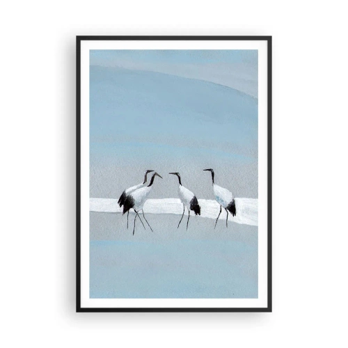 Affiche dans un cadre noir - Poster - Après une chaude journée - 70x100 cm