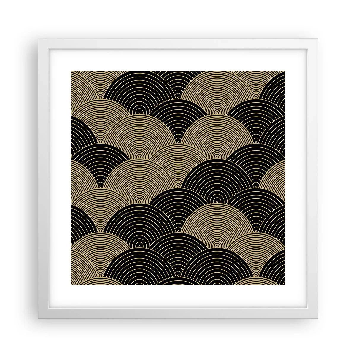 Affiche dans un cadre blanc - Poster - Unité dans la multiplicité - 40x40 cm