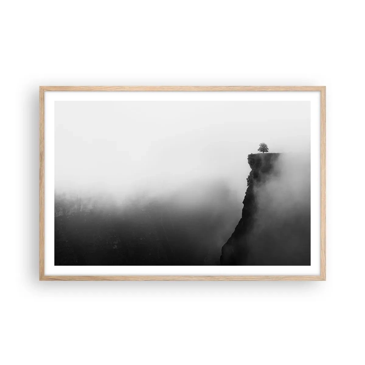 Affiche dans un chêne clair - Poster - Au bord du monde - 91x61 cm