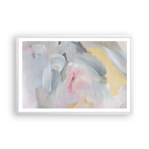 Affiche dans un cadre blanc - Poster - Dans un monde pastel - 91x61 cm