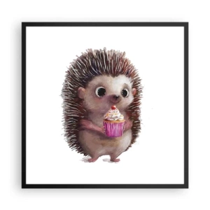 Affiche dans un cadre noir - Poster - La fête c'est tous les jours - 60x60 cm