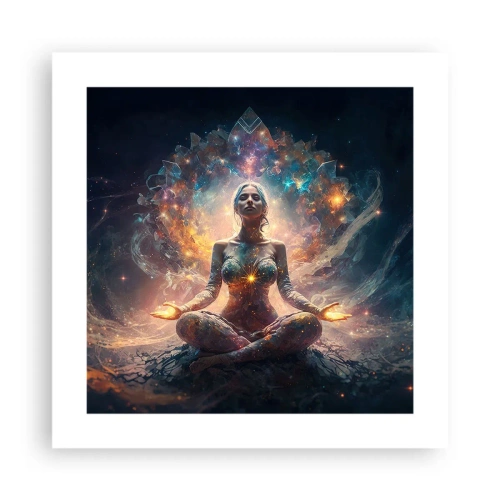 Affiche - Poster - Flux de bonne énergie - 40x40 cm