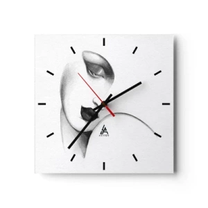 Horloge murale - Pendule murale - Dans le style de Lempicka - 40x40 cm