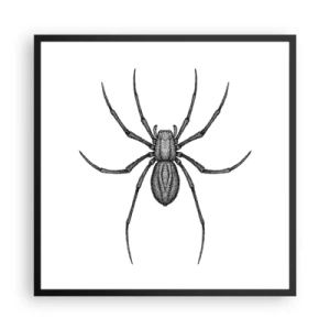 Affiche dans un cadre noir - Poster - Une précision troublante - 60x60 cm