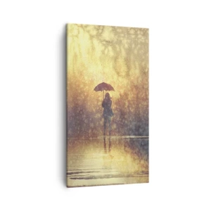 Impression sur toile - Image sur toile - Je sens que quelqu'un me regarde - 45x80 cm