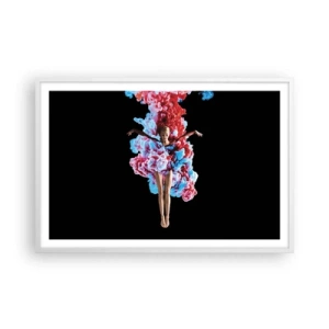 Affiche dans un cadre blanc - Poster - En pleine floraison - 91x61 cm