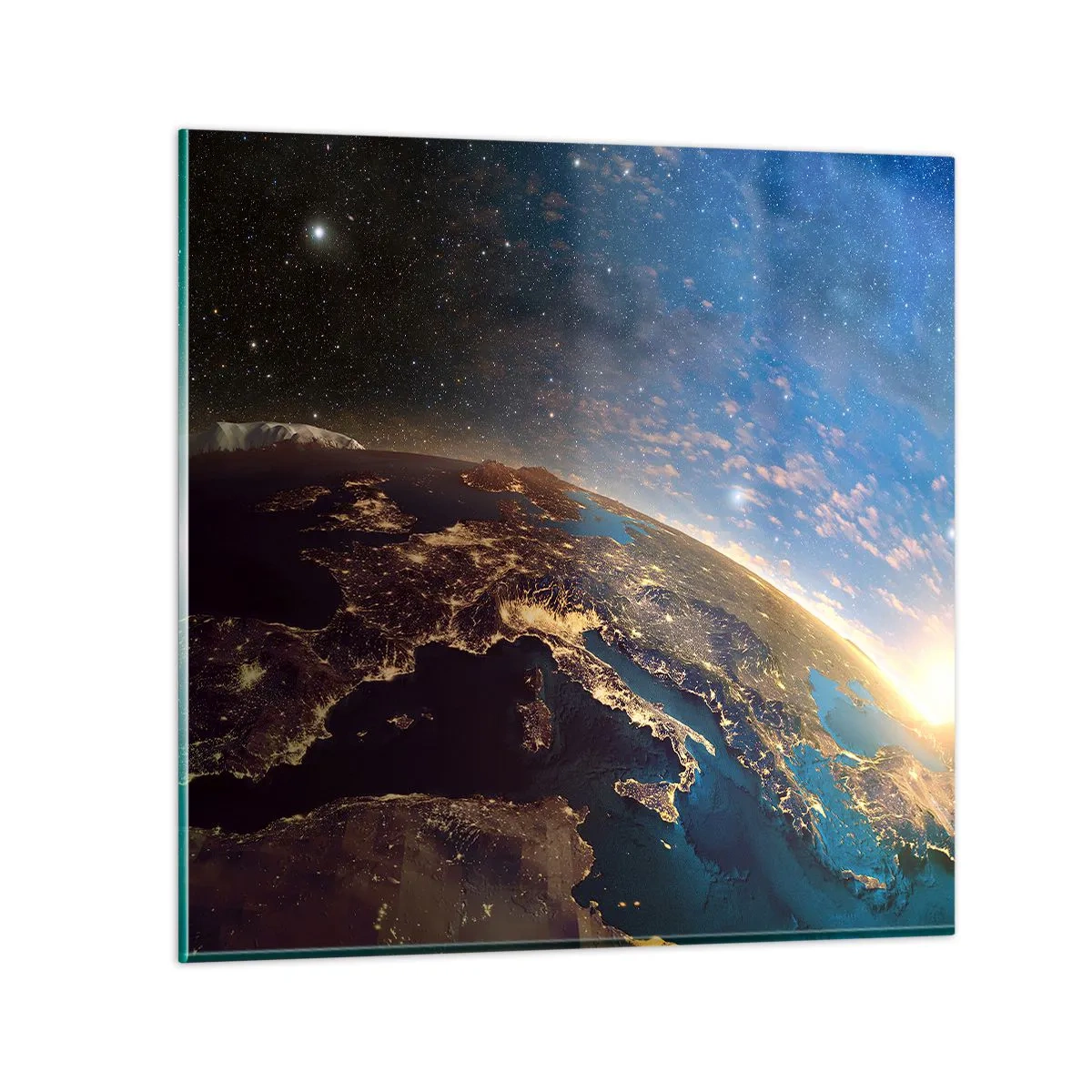 Impression sur verre - Image sur verre - Regardons-nous de loin - 40x40 cm