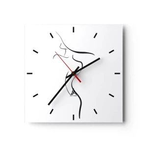 Horloge murale - Pendule murale - Insaisissable comme une vague - 40x40 cm