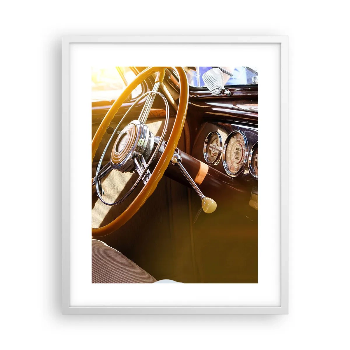 Affiche dans un cadre blanc - Poster - Souffle de luxe venu du passé - 40x50 cm