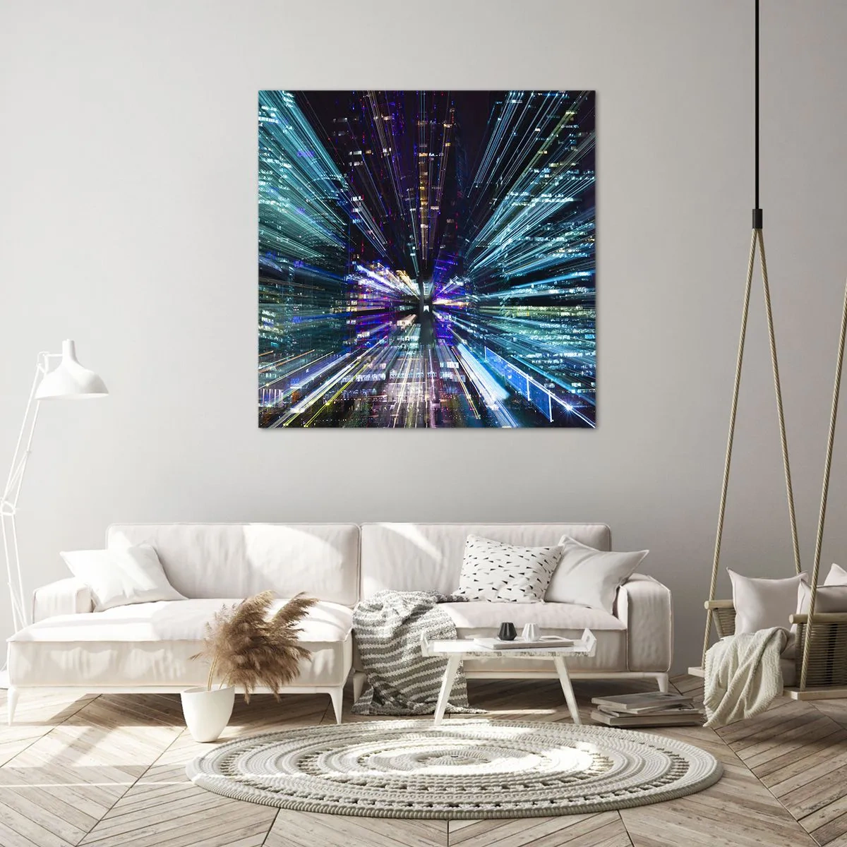 Impression sur toile - Image sur toile - Transition vers l'hyperespace - 70x70 cm