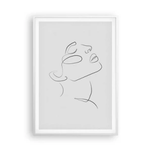 Affiche dans un cadre blanc - Poster - Méandre du rêve - 70x100 cm