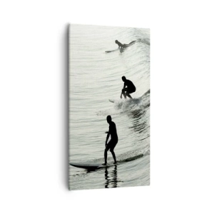 Impression sur toile - Image sur toile - A la rencontre de la vague - 55x100 cm