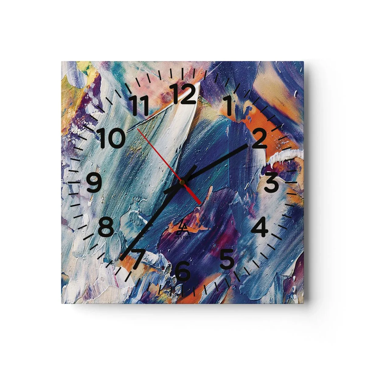 Horloge murale - Pendule murale - Confusion des couleurs - 40x40 cm