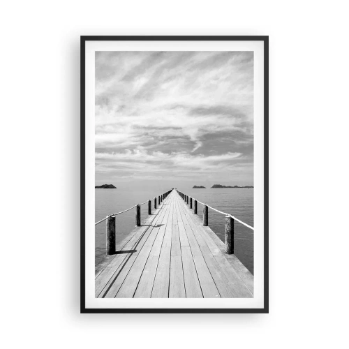 Affiche dans un cadre noir - Poster - Et peut-être un voyage... - 61x91 cm