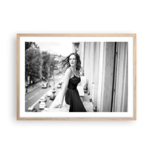 Affiche dans un chêne clair - Poster - Certainement un Parisien - 70x50 cm