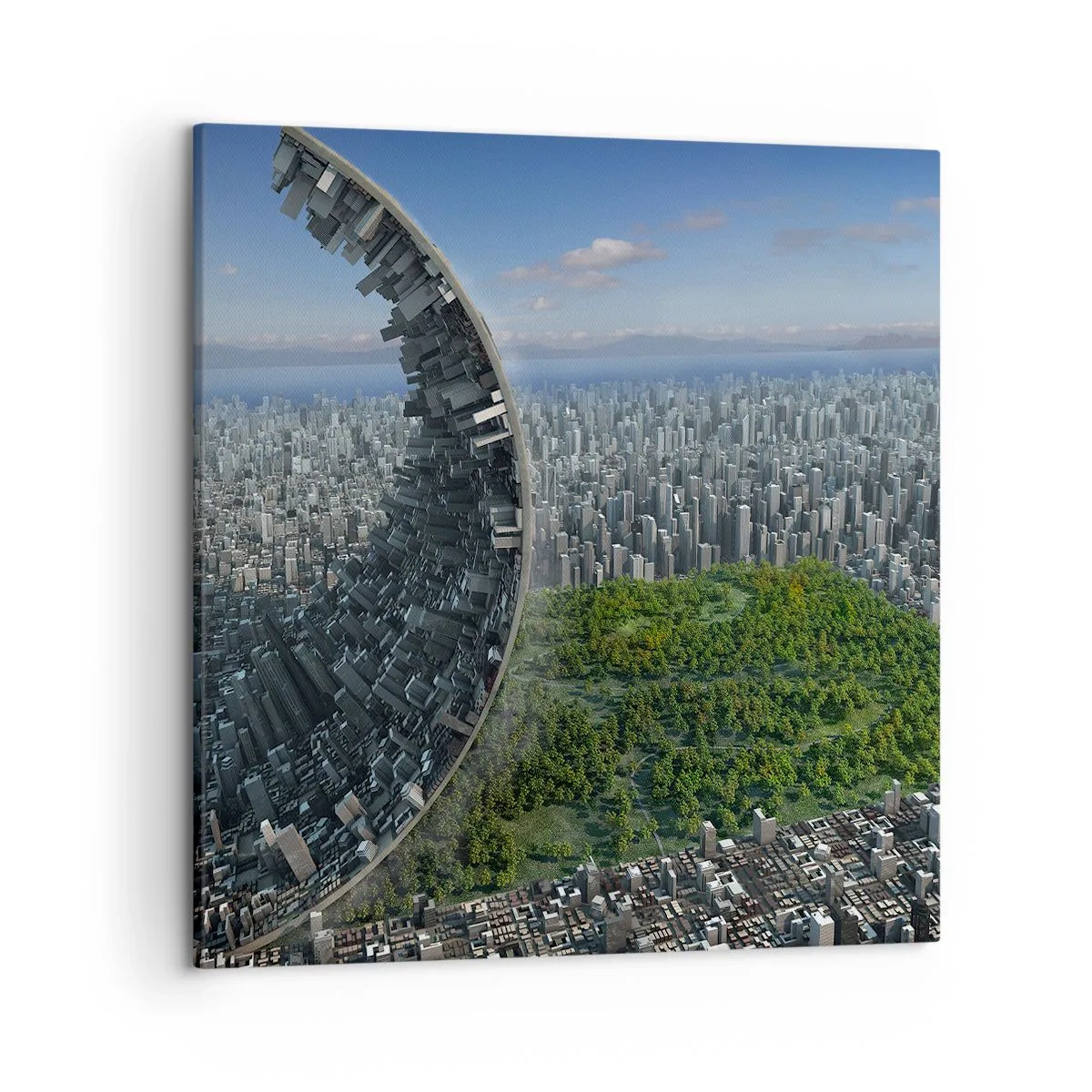 Impression sur toile - Image sur toile - La nature est éternelle - 50x50 cm