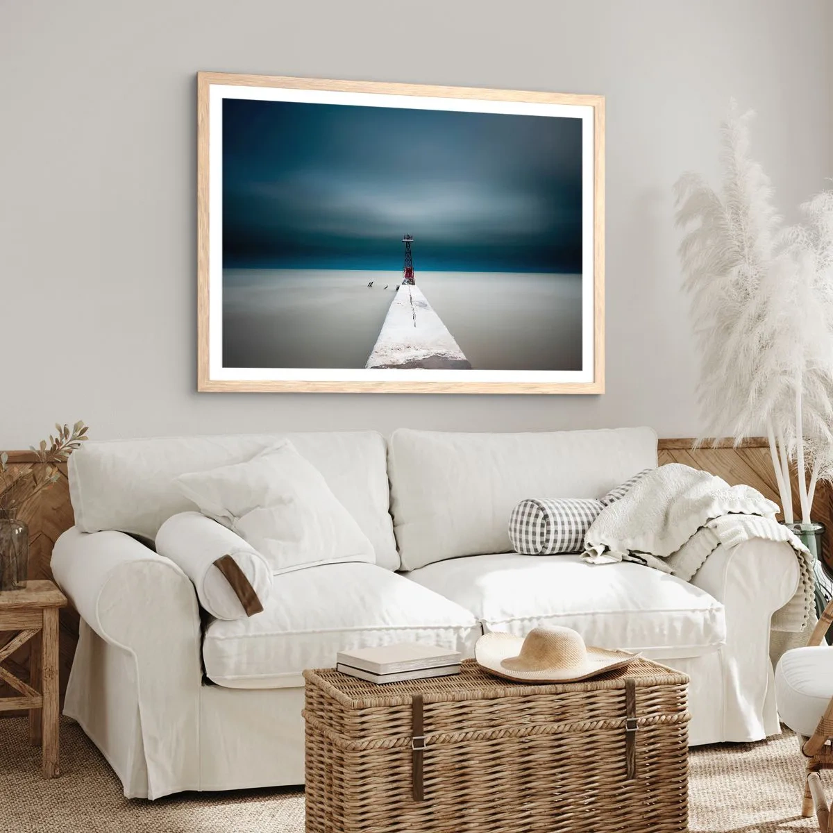 Affiche dans un chêne clair - Poster - À la rencontre de l'immensité - 40x30 cm