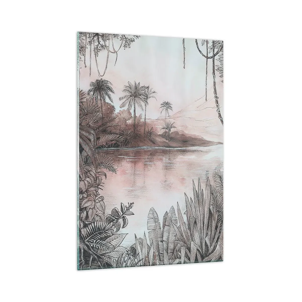 Impression sur verre - Image sur verre - Journal d'un explorateur du XIXe siècle - 70x100 cm