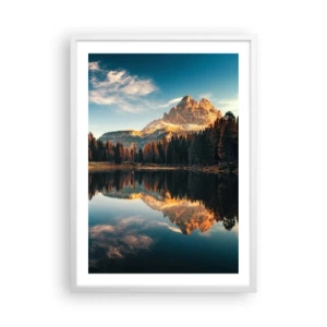 Affiche dans un cadre blanc - Poster - Double paysage - 50x70 cm