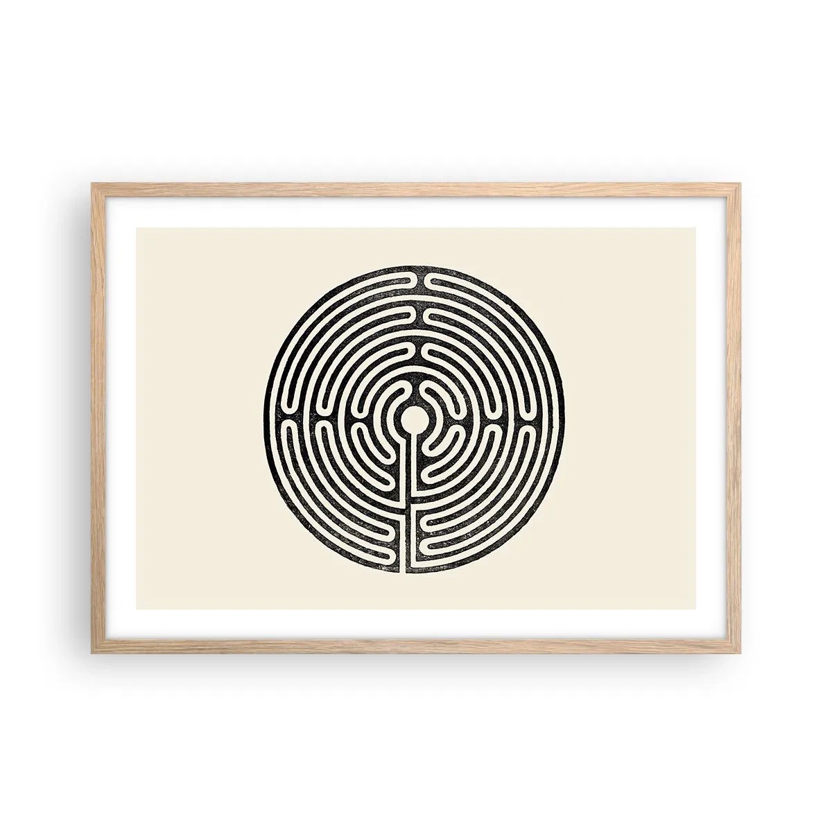 Affiche dans un chêne clair - Poster - Ordre mystérieux - 70x50 cm