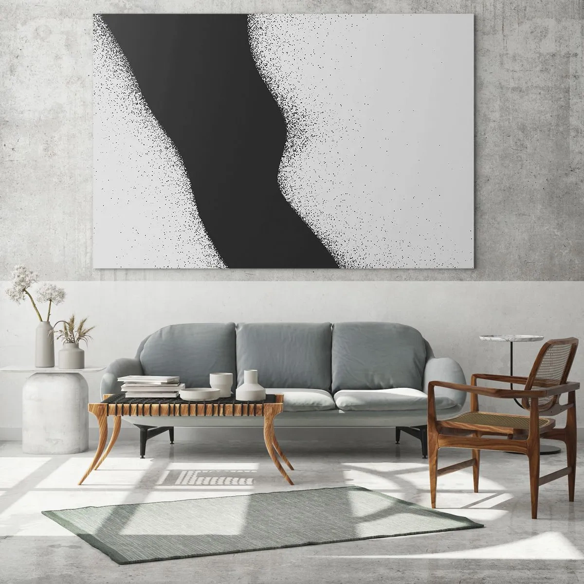 Impression sur verre - Image sur verre - Équilibre fluide - 100x40 cm