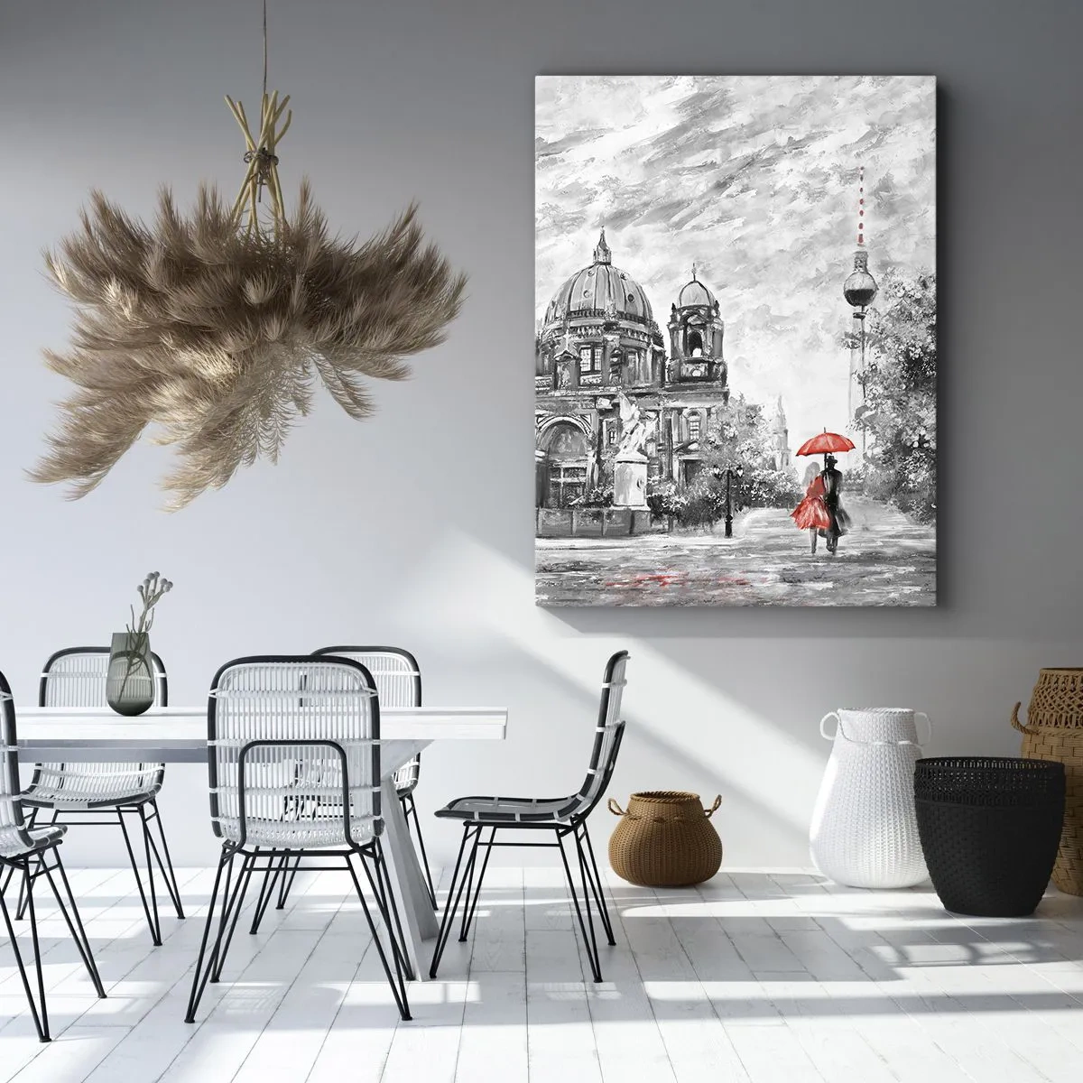 Impression sur toile - Image sur toile - Rencontre berlinoise - 45x80 cm