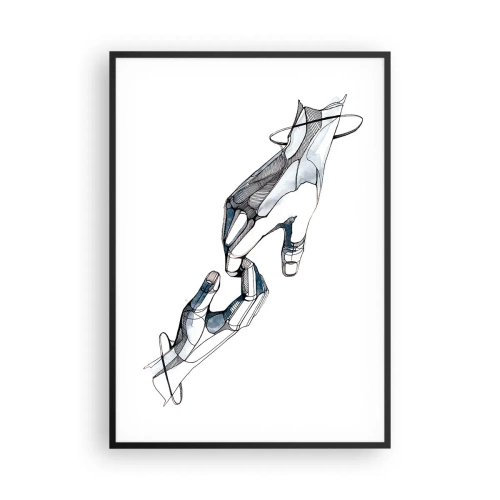 Affiche dans un cadre noir - Poster - Un bon geste - 70x100 cm