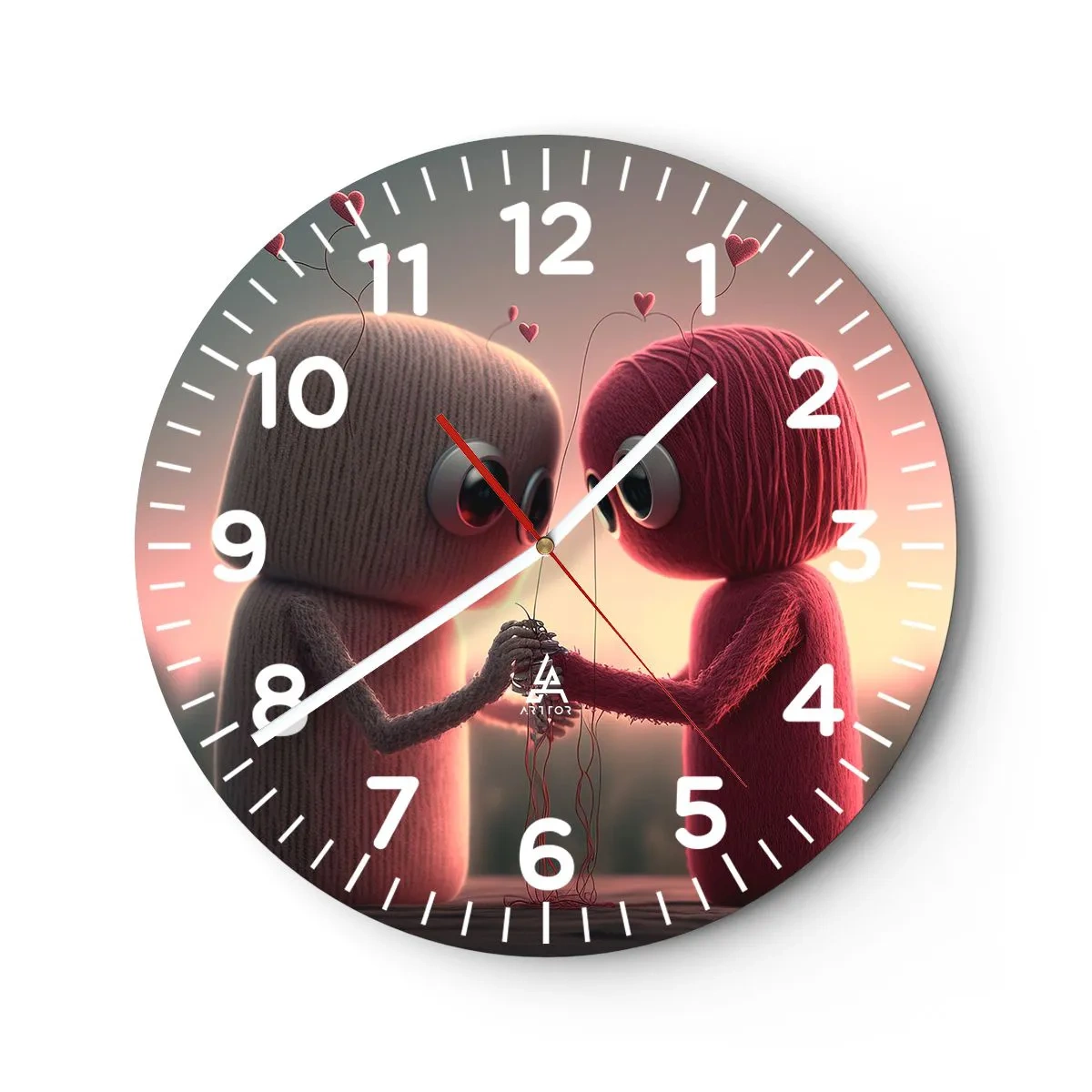 Horloge murale - Pendule murale - Tout le monde a le droit d'aimer - 40x40 cm