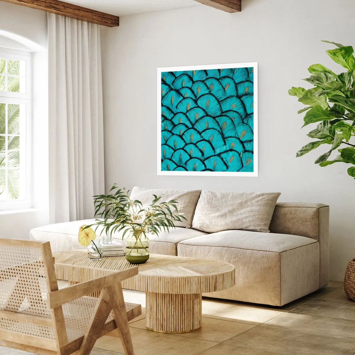 Affiche - Poster - Le grand gala des plumes - 60x60 cm