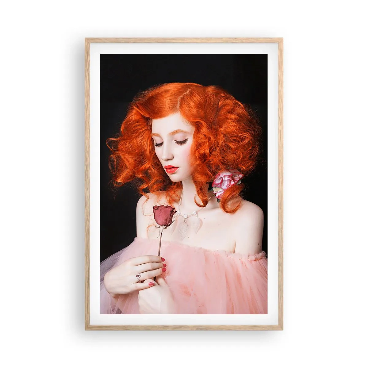 Affiche dans un chêne clair - Poster - De style baroque - 61x91 cm