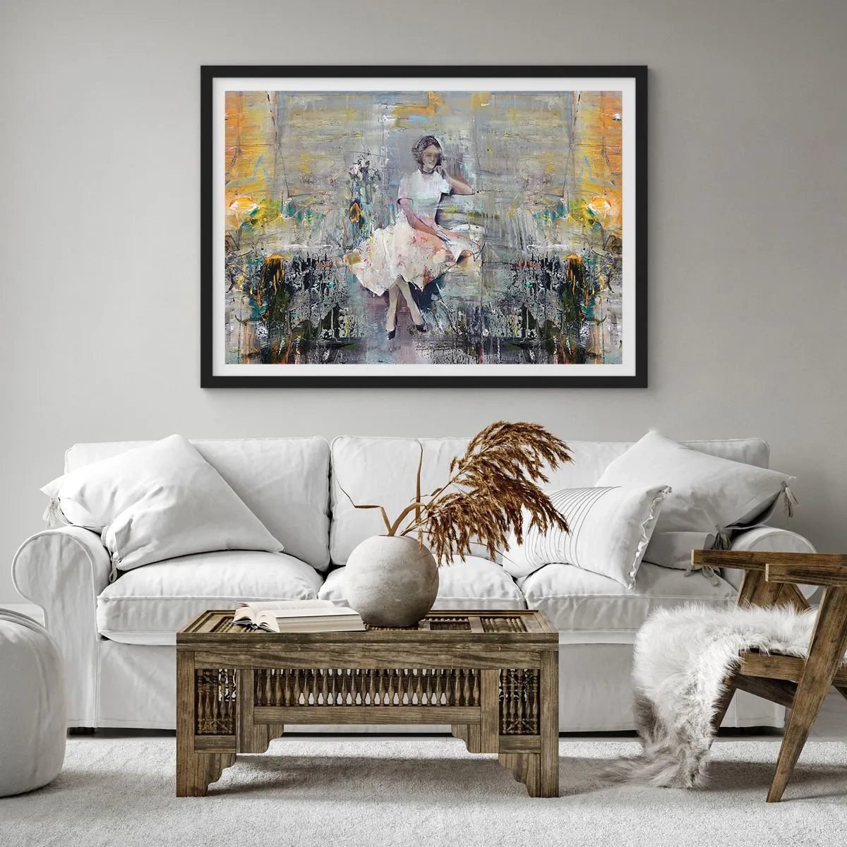 Affiche dans un cadre noir - Poster - Classique et moderne - 50x40 cm